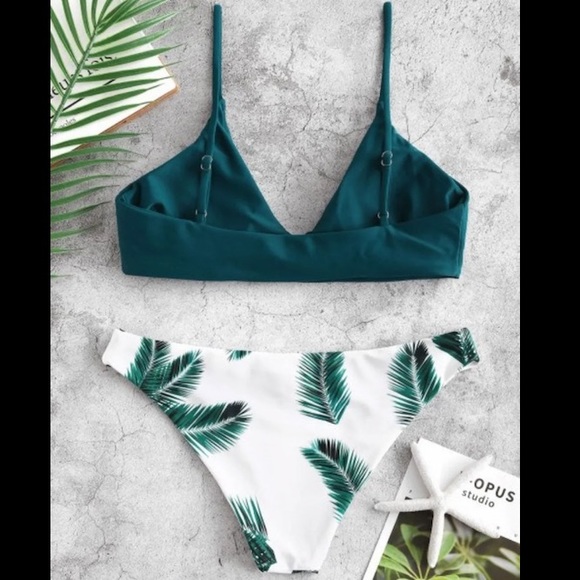 Floral Leaf Bikini Set - Picture 2 of 5